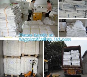 10 Mil Open Top Drawstring Roll Off Container Liners,4mil open top white drawstring dumpster container liners, bagplasti supplier