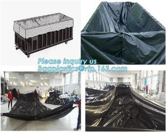 Environmental 6 Mil Drawstring Dumpster Container Liners,6Mil Drawstring Open Top Dumpster Container Liners, BAGPLASTICS supplier