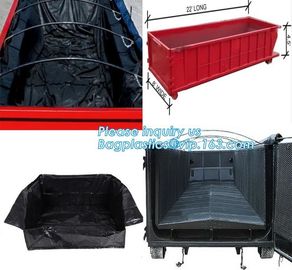 Export Europe High Quality Waterproof Dumpster Container liners,6 mil White Open Top Drawstring Dumpster Container Liner supplier