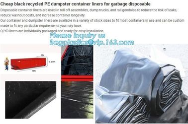 Export Europe High Quality Waterproof Dumpster Container liners,6 mil White Open Top Drawstring Dumpster Container Liner supplier