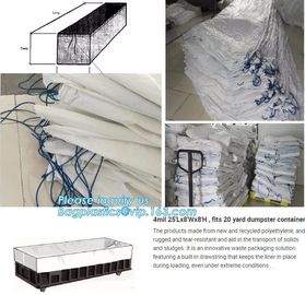 PP Fabric Waterproof Inexpensive Bulk Dumpster Container Liners,Polyethylene Woven Fabric Customized Dumpster Container supplier