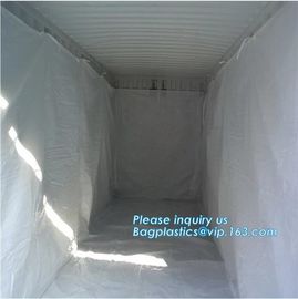 6Mil Drawstring White Waterproof Dumpster Container Liners,Recycled PE Dumpster Container Liners For Garbage Disposable supplier