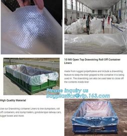 Transparent Open Top 8mil Roll Off Container Liners,6 Mil Waterproof Open Top Roll Off Container Liners,Outdoor Dumpster supplier