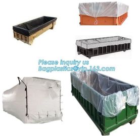 Dumpster 6Mill Open Top Roll Off Drawstring Container Liners,Open Top Drawstring 6 Mil Roll Off Container Liners, BAGEAS supplier