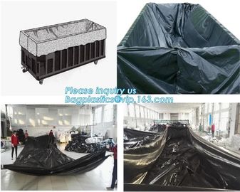 Dumpster 6Mill Open Top Roll Off Drawstring Container Liners,Open Top Drawstring 6 Mil Roll Off Container Liners, BAGEAS supplier