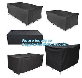 PATIO WEATHER PROTECTION 8 SEATER RECTANGULAR FURNITURE SET COVERS,HEAVY DUTY PATIO FURNITURE STACKING CHAIRS COVERS, EC supplier