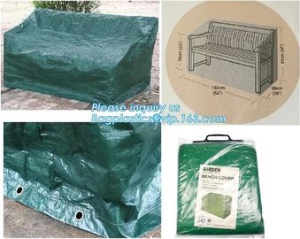 Green Waterproof pe plastic outdoor garden furniture covers,lounge bench covers,funiture series,garden bench cover, bag supplier