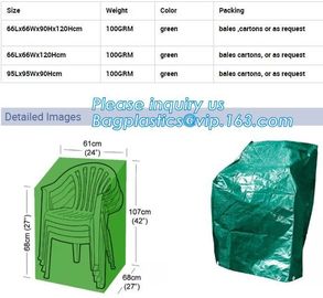 Green Waterproof pe plastic outdoor garden furniture covers,lounge bench covers,funiture series,garden bench cover, bag supplier