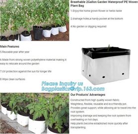 Drain Growing Bags-White Color Grow Bags-100%Virgin Raw PE Planter Bags -25Gallon 150Microns Thickness Planting Bag, PAC supplier