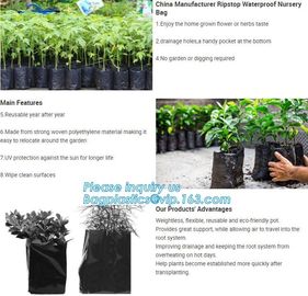 Drain Growing Bags-White Color Grow Bags-100%Virgin Raw PE Planter Bags -25Gallon 150Microns Thickness Planting Bag, PAC supplier