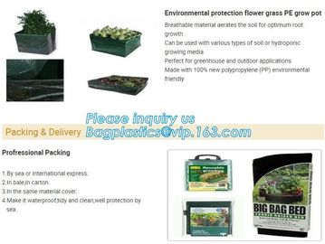 factory wholesale planter grow bag,Green Eco-friendly PE potato grow bag resuble garden plant grow bag, BAGEASE, PACKAGE supplier