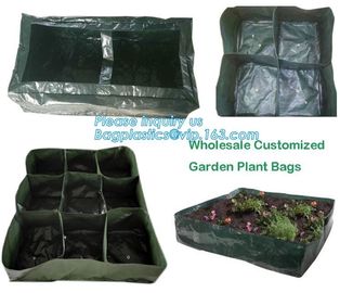 Black green square non woven potato plant garden grow bags with handle,5 Gallon Planting Grow Bags Made Of Growth Friend supplier