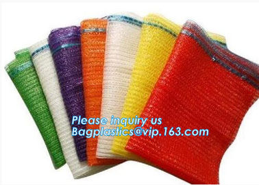 PP tubular plastic mesh bag vegetable onion raschel sack packing mesh bags for sale,manufacturer potato onion 50x80 mesh supplier