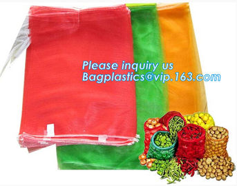 PP tubular plastic mesh bag vegetable onion raschel sack packing mesh bags for sale,manufacturer potato onion 50x80 mesh supplier