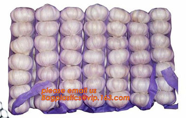 Strong tension PE material raschel mesh bag for eggplant onion potato,Orange polypropylene grid reusable raschel produce supplier