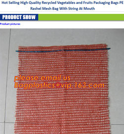 agricultural use PE Plastic Raschel mesh bag for packing vegetables,PP WOVEN Leno raschel mesh net bag for fruit and veg supplier