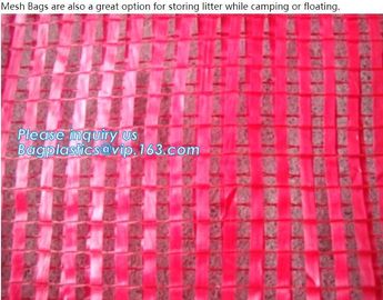 21*31cm Portable PE Fruit Oyster Onion Raschel Mesh Soap Net Bag With Handle,Cheap PP/PE Knitted plastic raschel leno me supplier