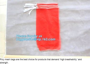 Cheap PP/PE Knitted plastic raschel leno mesh packing bags customized color size for Agriculture fruit vegetable, bageas supplier