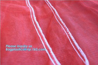 Cheap PP/PE Knitted plastic raschel leno mesh packing bags customized color size for Agriculture fruit vegetable, bageas supplier