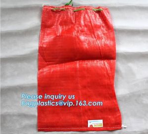 PP woven recycle potato mesh bag,mesh potato bags, onion sack, raschel mesh bag,raschel mesh bag for packing firewood supplier