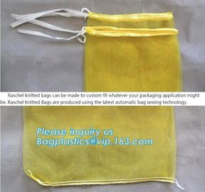 100% PE Raschel Net Mesh Bag for Fruit Potato Firewood Packaging,MESH BAGS FOR PACKING VEGETABLE AND FRUIT PE RASCHEL ME supplier