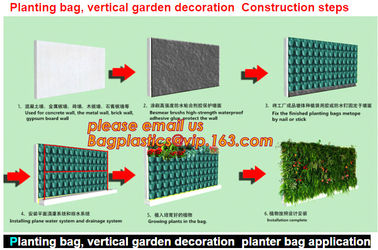 Wall Hanging Planter Bags 25 Pockets Wall-mounted Growing Bags for Indoor/outdoor. Hanging Vertical Garden For Yard plan supplier