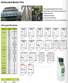 Green house film, pp non-woven weed control sheet,mulch film w/pull-off hole,plant protect sleeve film w/hole, micro hol supplier