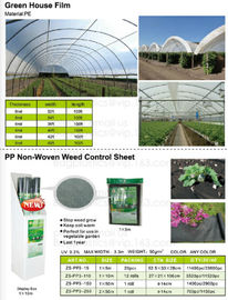 Green house film, pp non-woven weed control sheet,mulch film w/pull-off hole,plant protect sleeve film w/hole, micro hol supplier