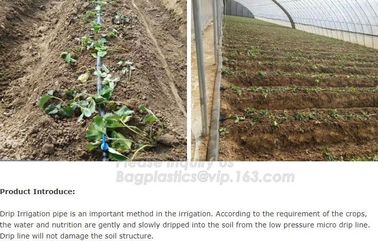 Agricultural PE drip irrigation pipe with high quality low price,Inner Flat Dripper type PE Drip irrigation pipe for Agr supplier