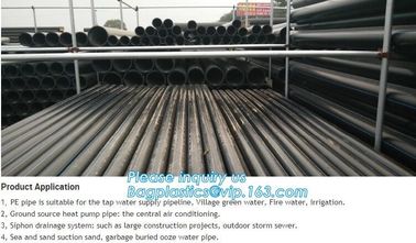 Black plastic water irrigation system hdpe pipe roll with best price,HDPE pipe PE underground water supply pipe,PE compo supplier