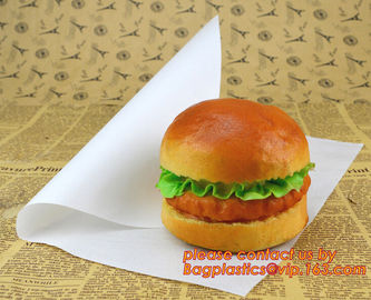 White Greaseproof Paper,28GSM Greaseproof Paper For Burger Wrapping,Lunch Warp and Greaseproof Paper 400 x 660 mm / 400 supplier