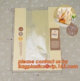 China supplier promotional custom coated bread/sandwich paper kraft bag with clear window,brown kraft paper bakery bread supplier