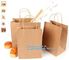 Custom brown bakery food grade packaging bread kraft paper bag with handles,Bread Packaging Paper Bags for Wholesale pak supplier