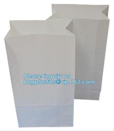 wholesale bread paper bag for customer blank paper bag,greaseproof printed bakery bread packaging plastic paper bags wit supplier