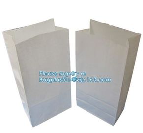 wholesale bread paper bag for customer blank paper bag,greaseproof printed bakery bread packaging plastic paper bags wit supplier