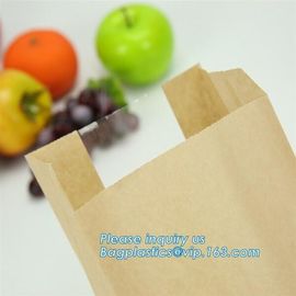 China factory custom printed paper bread bags,Food grade custom made kraft paper stick bread bags with window, limited supplier