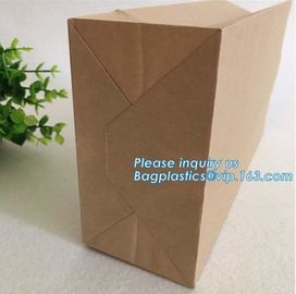 toast bread bag candy dessert biscuit bag food grade kraft paper bag,food grade brown kraft bread paper bag, COMPANY PAC supplier