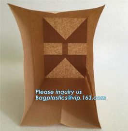 toast bread bag candy dessert biscuit bag food grade kraft paper bag,food grade brown kraft bread paper bag, COMPANY PAC supplier