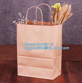 Wholesale kraft paper bag for bakery bread paper bag for bread,Carbon Branded Shopping Bread Brown Craft Paper Bag, PACK supplier