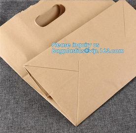 Wholesale kraft paper bag for bakery bread paper bag for bread,Carbon Branded Shopping Bread Brown Craft Paper Bag, PACK supplier