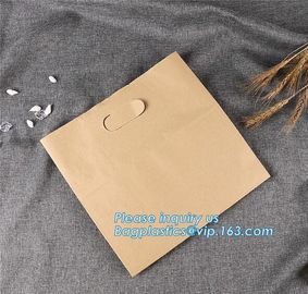 Wholesale kraft paper bag for bakery bread paper bag for bread,Carbon Branded Shopping Bread Brown Craft Paper Bag, PACK supplier