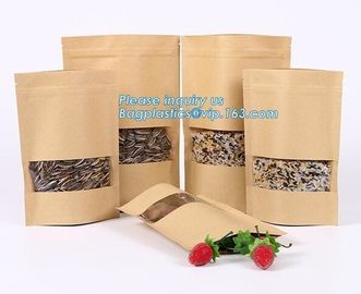 Food Packaging Kraft Bread Packing Paper Bag With pressure sensitive adhesive,disposable waterproof food packaging paper supplier