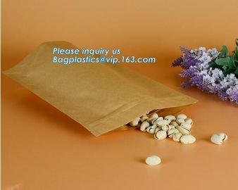 Kraft Matte Custom Printed Retail Paper Gift Bag For Shopping,bakery paper bag / Food grade bread packaging bags, Recycl supplier