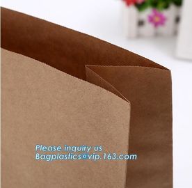 nature brown Kraft bread packaging paper bags,Brand paper bag machine making paper bag paper bread bag, BAGPLASTICS, LTD supplier