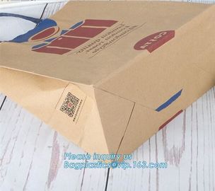 fancy custom printed packaging paper gift bags,Security Seal Easy Tear PLA Biodegradable Stand Up Kraft Paper Bread Bag supplier