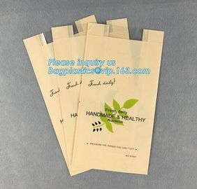 bread paper craft bag,Best Selling Free Sample Handle Custom Design Logo Paper Food Bread Bag,Food grade printed bakery supplier