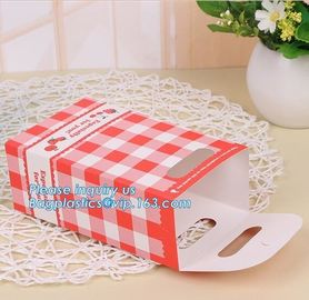 Printed Customised Craft Kraft Wedding Waterproof Cakes Shopping Bread Food Paper Gift Bag,OEM Factory food grade white supplier