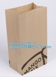 paper bags with flat handle,cement packaging paper bags , strong brown paper bags,Take out brown kraft paper bread bag f supplier