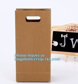 paper bags with flat handle,cement packaging paper bags , strong brown paper bags,Take out brown kraft paper bread bag f supplier