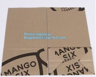 paper bags with flat handle,cement packaging paper bags , strong brown paper bags,Take out brown kraft paper bread bag f supplier